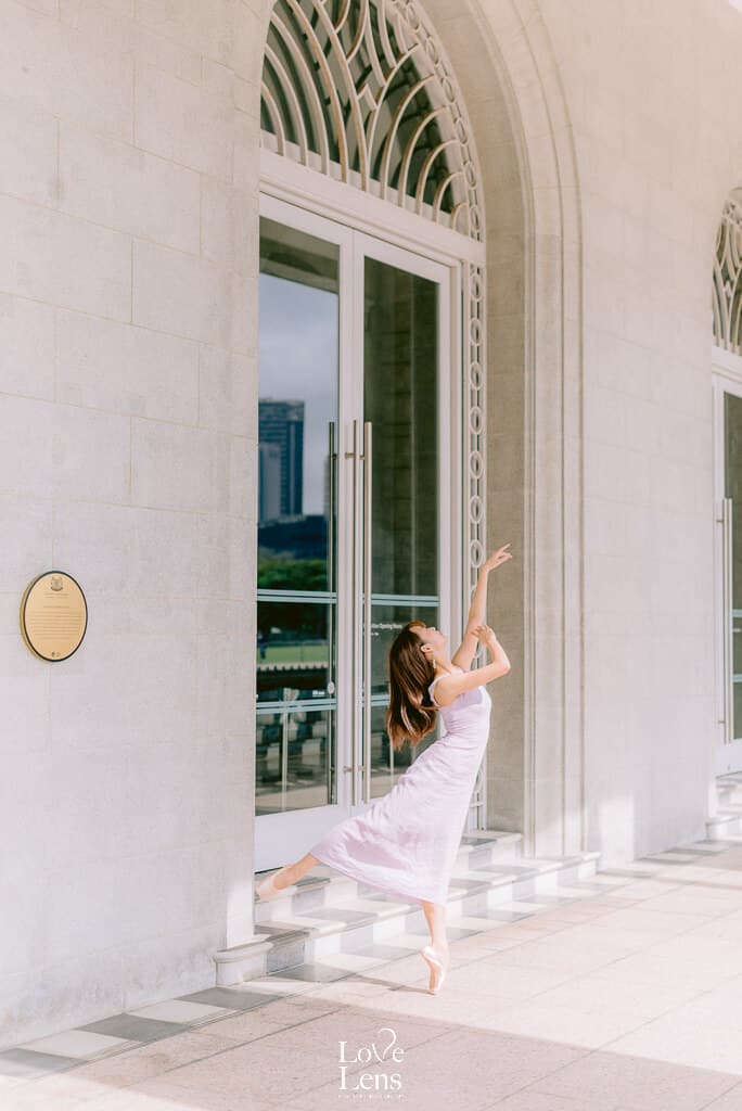 singapore ballet photoshoot at national gallery