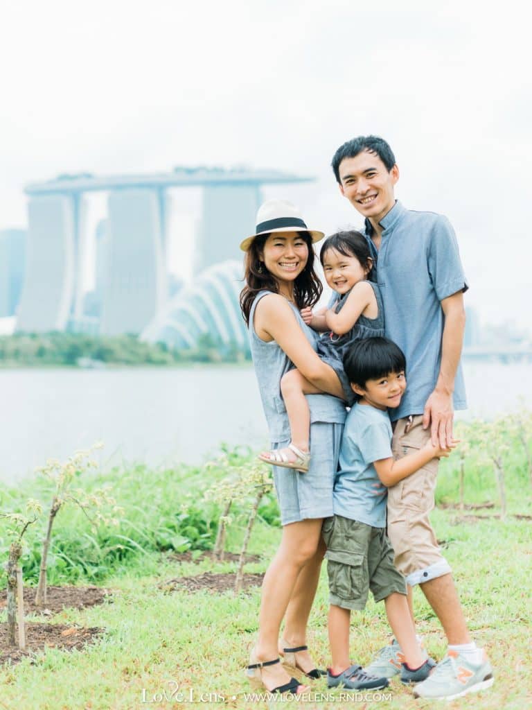 Yuko Kuroda Family in Singapore